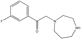 1-(1,4-diazepan-1-yl)-2-(3-fluorophenyl)ethanone Structure