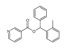 [(2-methylphenyl)-phenylmethyl] pyridine-3-carboxylate结构式