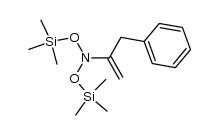 2-[N,N-bis(trimethylsilyloxy)]amino-3-phenylprop-1-ene结构式