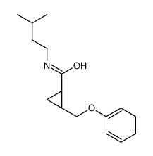(1R,2R)-N-(3-methylbutyl)-2-(phenoxymethyl)cyclopropane-1-carboxamide结构式