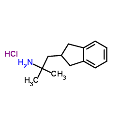1H-Indene-2-ethanamine, 2,3-dihydro-α,α-dimethyl-, hydrochloride (1:1) structure