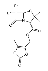 (5-methyl-2-oxo-1,3-dioxol-4-yl)methyl 6,6-dibromopenicillanate结构式