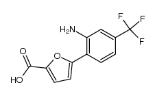 5-[2-amino-4-(trifluoromethyl)phenyl]-2-furancarboxylic acid结构式