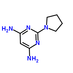 2-Pyrrolidin-1-ylpyrimidine-4,6-diamine structure