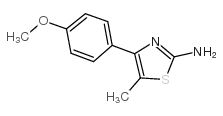 4-(4-Methoxy-phenyl)-5-methyl-thiazol-2-ylamine structure