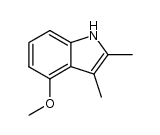 4-methoxy-2,3-dimethyl-indole结构式