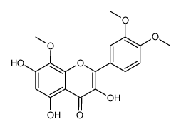 2-(3,4-Dimethoxy-phenyl)-3,5,7-trihydroxy-8-methoxy-chromen-4-one结构式