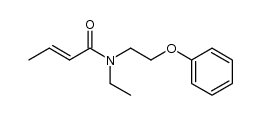 N-ethyl-N-(2-phenoxy-ethyl)-trans-crotonamide结构式