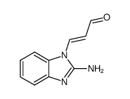 2-Propenal,3-(2-amino-1H-benzimidazol-1-yl)-(9CI) structure