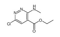 ethyl 6-chloro-3-methylaminopyridazine-4-carboxylate Structure