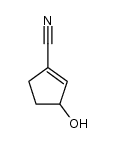 3-hydroxycyclopent-1-enecarbonitrile结构式