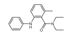 N,N-diethyl-2-(N-phenylamino)-6-methylbenzamide Structure