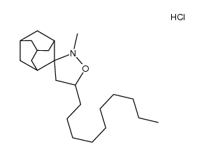 2-methyl-5-n-decyl-spirodecane> hydrochloride Structure