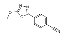 4-(5-methoxy-1,3,4-oxadiazol-2-yl)benzonitrile Structure