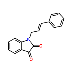 1H-Indole-2,3-dione, 1-(3-phenyl-2-propenyl)-结构式