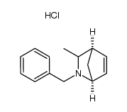 (1S,4R)-2-benzyl-3-methyl-2-azabicyclo[2.2.1]hept-5-ene hydrochloride Structure