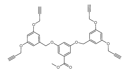methyl 3,5-bis{[3,5-bis(2-propynyloxy)benzyl]oxy}benzoate Structure