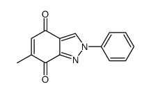6-methyl-2-phenylindazole-4,7-dione结构式