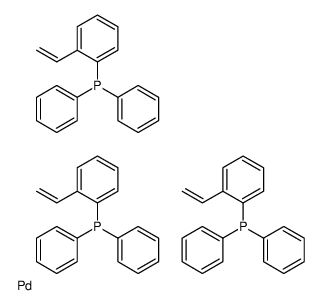 (2-ethenylphenyl)-diphenylphosphane,palladium Structure