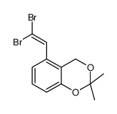 5-(2,2-dibromoethenyl)-2,2-dimethyl-4H-1,3-benzodioxine结构式