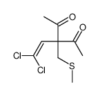 3-(2,2-dichloroethenyl)-3-(methylsulfanylmethyl)pentane-2,4-dione Structure