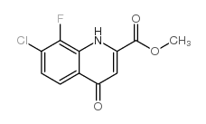 Methyl 7-chloro-8-fluoro-4-hydroxyquinoline-2-carboxylate structure
