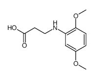 B-ALANINE, N-(2,5-DIMETHOXYPHENYL)- Structure