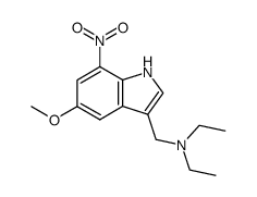 N-ETHYL-N-((5-METHOXY-7-NITRO-1H-INDOL-3-YL)METHYL)ETHANAMINE Structure