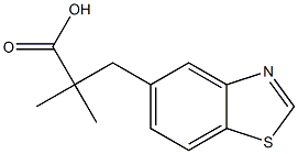 2-((BENZO[D]THIAZOL-5-YL)METHYL)-2-METHYLPROPANOICACID Structure