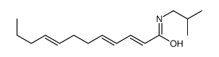 N-(2-methylpropyl)dodeca-2,4,8-trienamide Structure