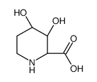 (2S,3R,4R)-3,4-dihydroxypiperidine-2-carboxylic acid结构式