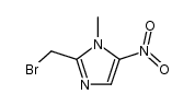 2-bromomethyl-1-methyl-5-nitroimidazole结构式