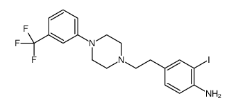 1-(2-(3-iodo-4-aminophenyl)ethyl)-4-(3-(trifluoromethyl)phenyl)piperazine结构式