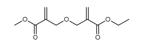 ethyl methyl 2,2'-[oxybis(methylene)]dipropenoate结构式