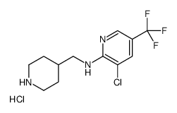 (3-Chloro-5-trifluoromethyl-pyridin-2-yl)-piperidin-4-ylmethyl-amine hydrochloride Structure