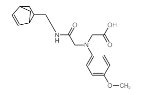 [{2-[(Bicyclo[2.2.1]hept-5-en-2-ylmethyl)amino]-2-oxoethyl}(4-methoxyphenyl)amino]acetic acid Structure