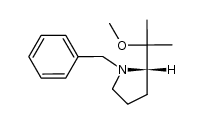 (S)-(-)-1-benzyl-2-(1-methoxy-1-methylethyl)-pyrrolidine结构式