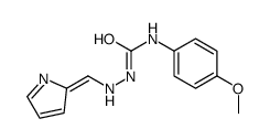 1-(4-methoxyphenyl)-3-[[(Z)-pyrrol-2-ylidenemethyl]amino]urea结构式