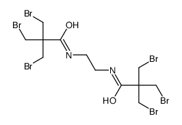 3-bromo-N-[2-[[3-bromo-2,2-bis(bromomethyl)propanoyl]amino]ethyl]-2,2-bis(bromomethyl)propanamide结构式