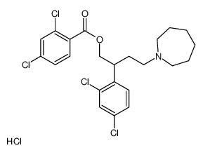 [4-(azepan-1-yl)-2-(2,4-dichlorophenyl)butyl] 2,4-dichlorobenzoate,hydrochloride Structure