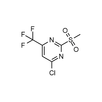 4-氯-2-(甲基磺酰基)-6-(三氟甲基)嘧啶结构式