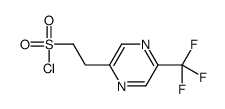2-[5-(trifluoromethyl)pyrazin-2-yl]ethanesulfonyl chloride Structure