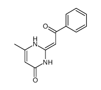 (E,Z)-6-methyl-2-(2-oxo-2-phenylethylidene)-2,3-dyhydropyrimidin-4(1H)-one结构式