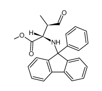 methyl (2S,3R)-2-<(9-phenylfluorenyl)amino>-3-methyl-4-oxobutanoate结构式
