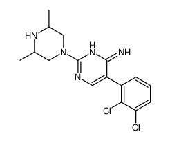 5-(2,3-dichlorophenyl)-2-(3,5-dimethylpiperazin-1-yl)pyrimidin-4-amine Structure