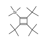 1,2,3-Tri-tert-butyl(trimethylsilyl)cyclobutadien结构式