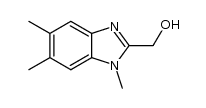 (1,5,6-trimethyl-1H-benzo[d]imidazol-2-yl)methanol结构式