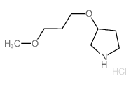 3-(3-Methoxypropoxy)pyrrolidine hydrochloride结构式