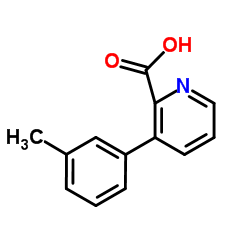 3-(3-Methylphenyl)-2-pyridinecarboxylic acid Structure