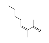3-methyl-3(Z)-octen-2-one Structure